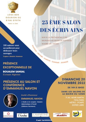 Lior éditions au Salon des écrivains du B'nai B'rith